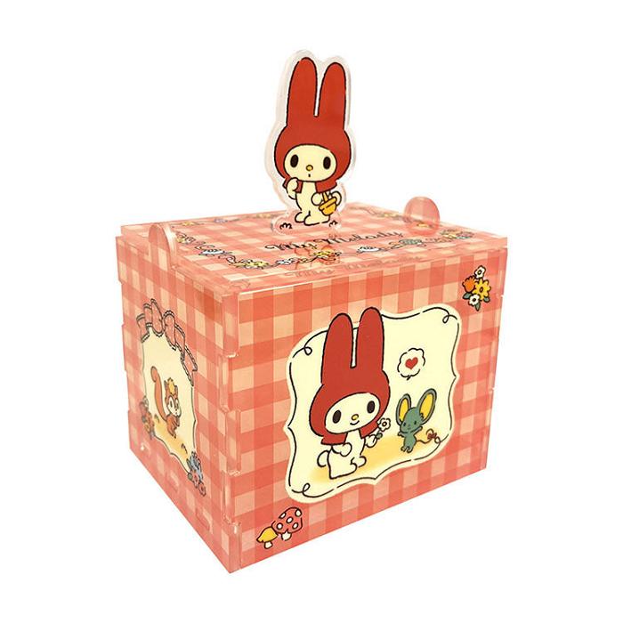 Hello Kitty My Melody Acrylic Storage Case (Red Classic Gingham Series) Oranžové | CZ_HK19759