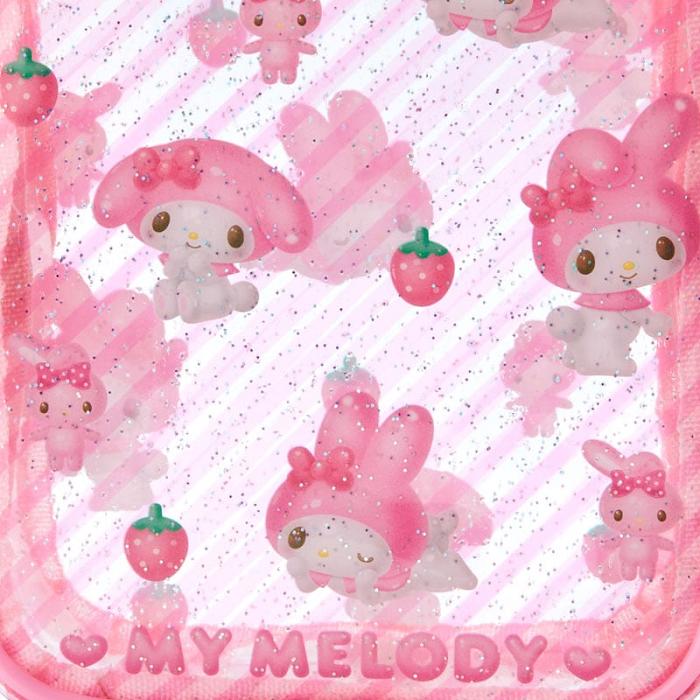 Hello Kitty My Melody Clear Mini Zipper Růžové | CZ_HK80309