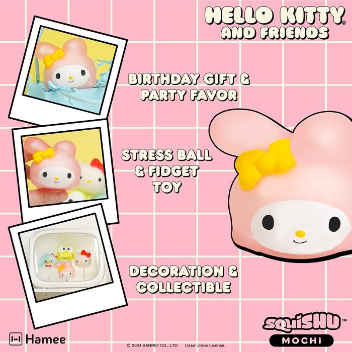 Hello Kitty My Melody Mochi SquiSHU (Series 2) Růžové | CZ_HK40046