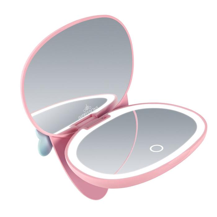 Hello Kitty My Melody x Impressions Vanity LED Compact Mirror Růžové | CZ_HK85514