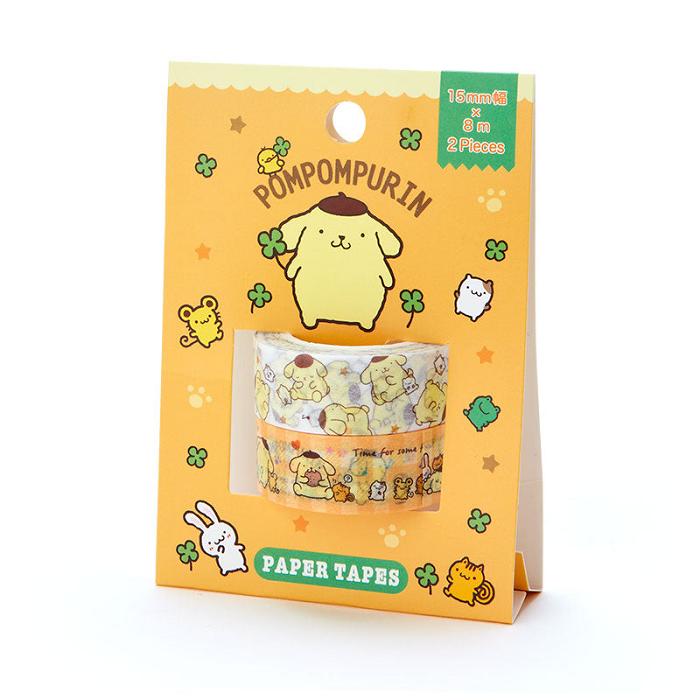 Hello Kitty Pompompurin 2-Piece Washi Tape Set Žluté | CZ_HK31450