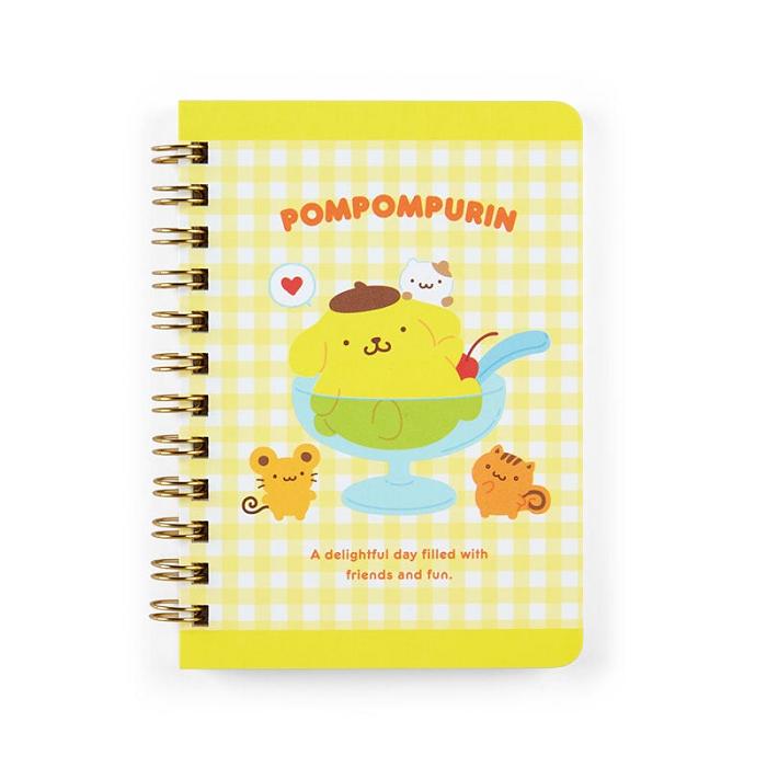 Hello Kitty Pompompurin Compact Ruled Notebook Žluté | CZ_HK17721