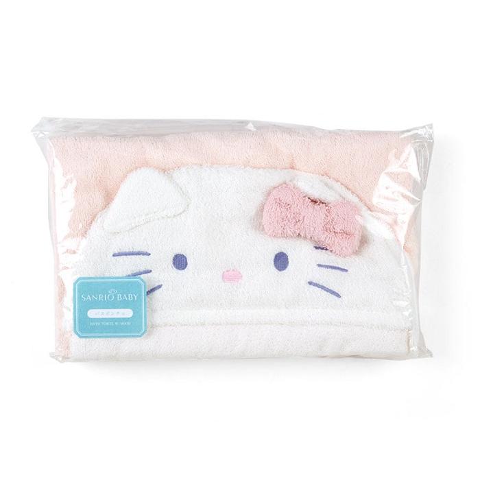 Hello Kitty Sanrio Baby Hello Kitty Hooded Bath Wrap Krém | CZ_HK80042