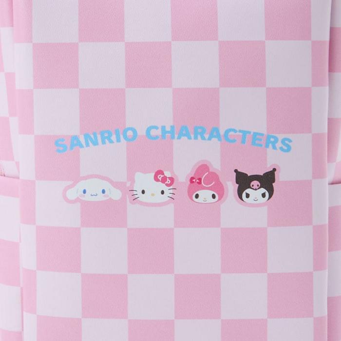 Hello Kitty Sanrio Characters Clear Convertible Mini (Pastel Check Series) Růžové | CZ_HK72641