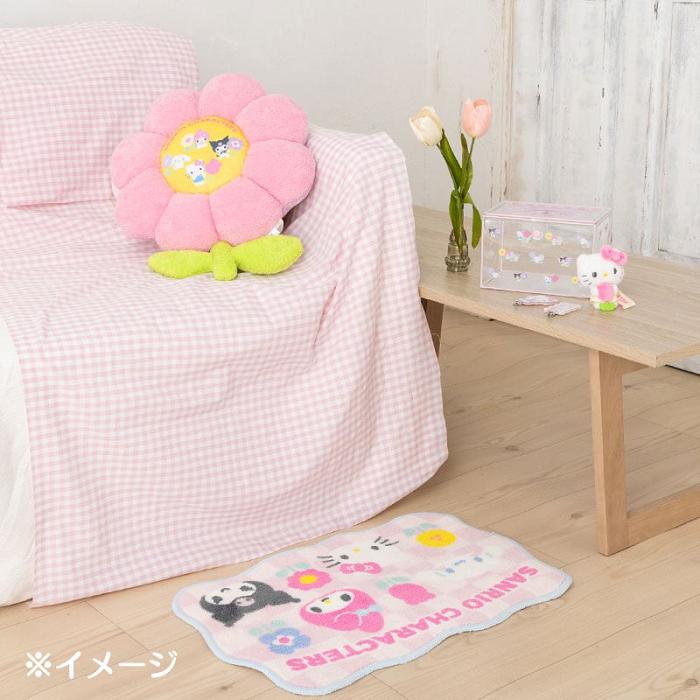 Hello Kitty Sanrio Characters Daisy Throw Pillow (Pastel Check Series) Růžové | CZ_HK55084