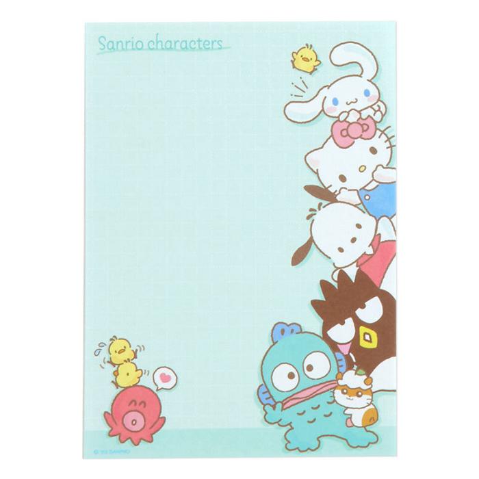 Hello Kitty Sanrio Characters Memo Pad & Sticker Set Blankyt | CZ_HK16419