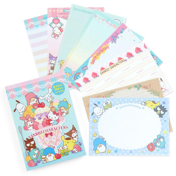 Hello Kitty Sanrio Characters Memo Pad & Sticker Set Blankyt | CZ_HK16419