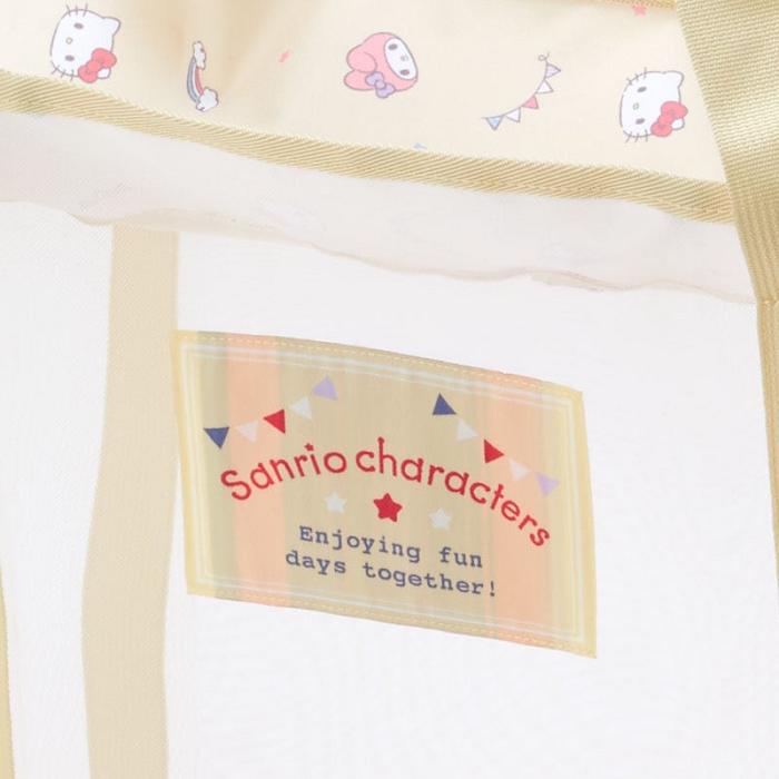 Hello Kitty Sanrio Characters Mesh Storage Tote (Large) Hnědé | CZ_HK98105